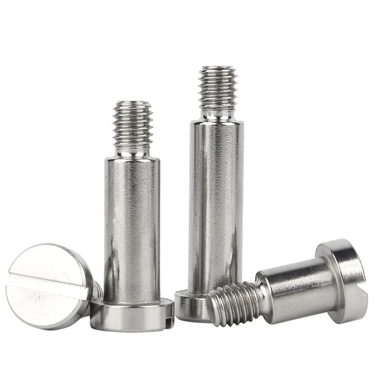 M2 M2.5 M3~M8 304 Stainless Steel Flat Slotted One-word Slot Positioning Shoulder Step Screw Plug Limit Screw Bearing Screw Bolt
