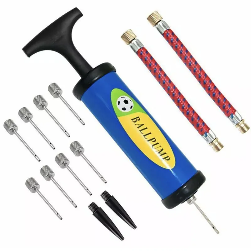 

Ball Pump Set Hand Pump Inflator Portable 6 inch Ball Inflating Pump Tools with Air Hose Air Needle Hand Inflatable Tool