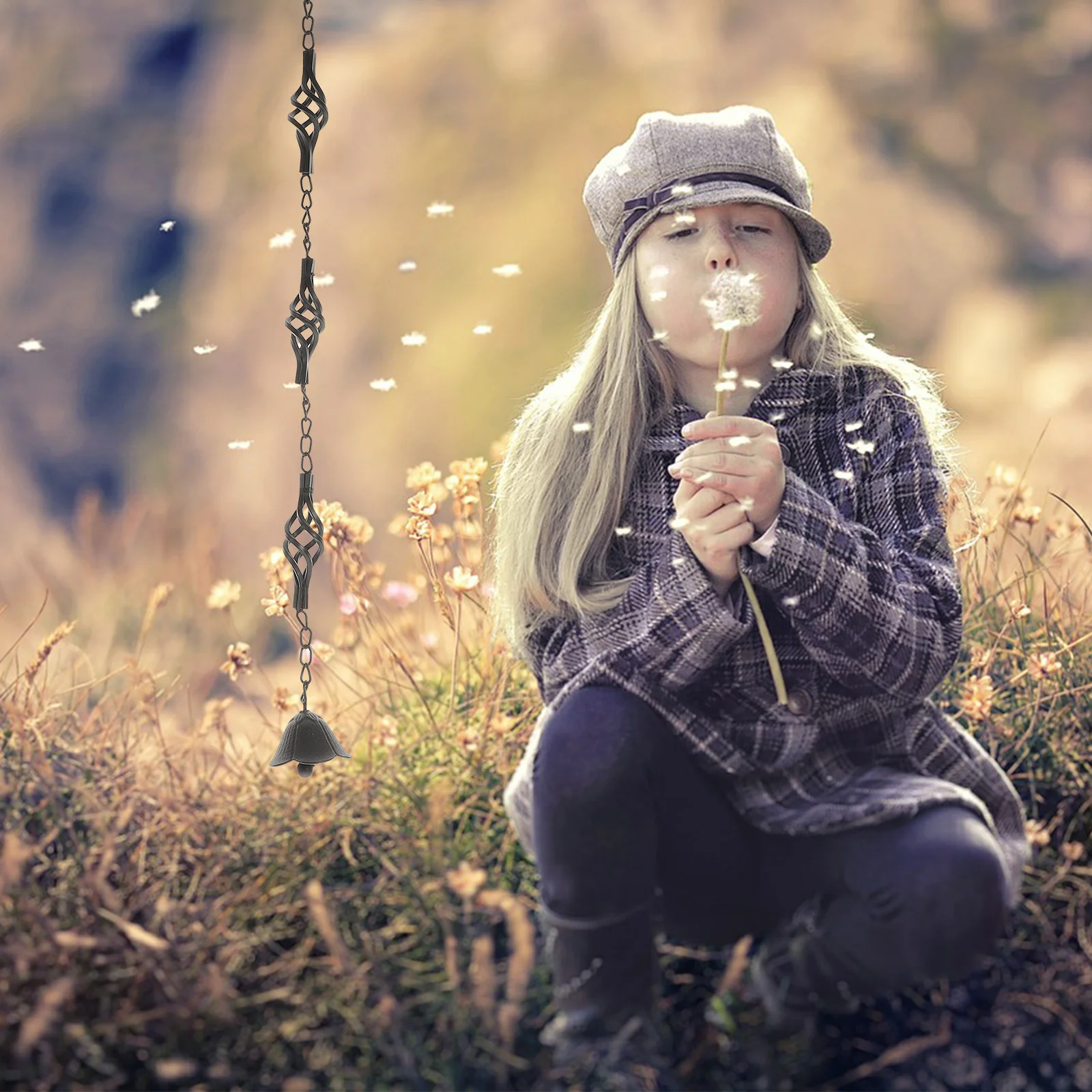 

Iron Windchime Hanging Bell Garden Decor Outdoor Patio Wind Chimes Garden Hanging Bell Ornament Wind Chime Iron Windchime