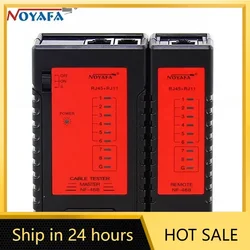 NOYAFA NF-468 Ethernet Cable Tester RJ45 CAT5E CAT6 LAN Cable Tester Network Test Tools For UTP/STP Line RJ11 RJ12 Wire Check