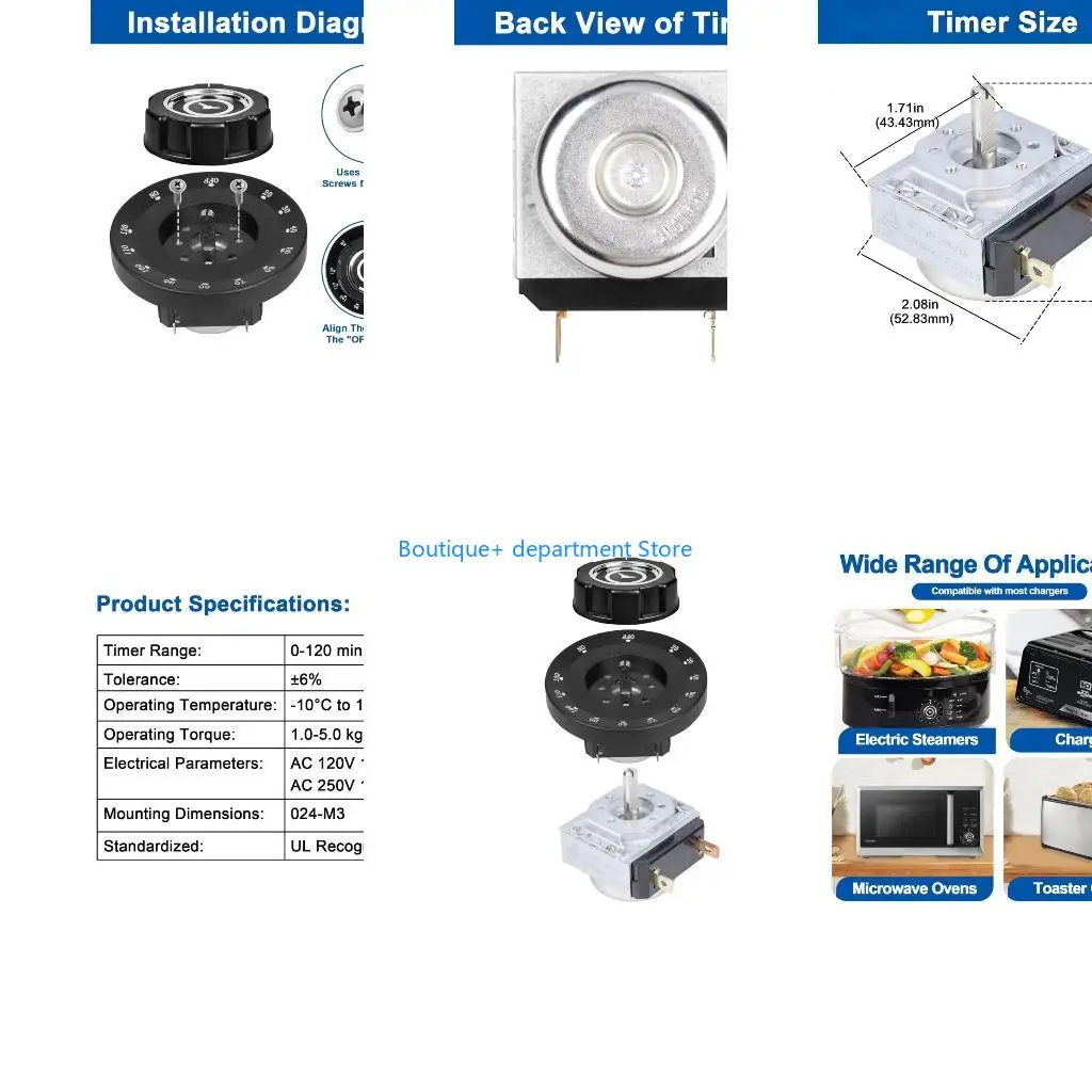 E1PD Adjustable Settings Timer Switches with Bells Mechanical Operation Enduring