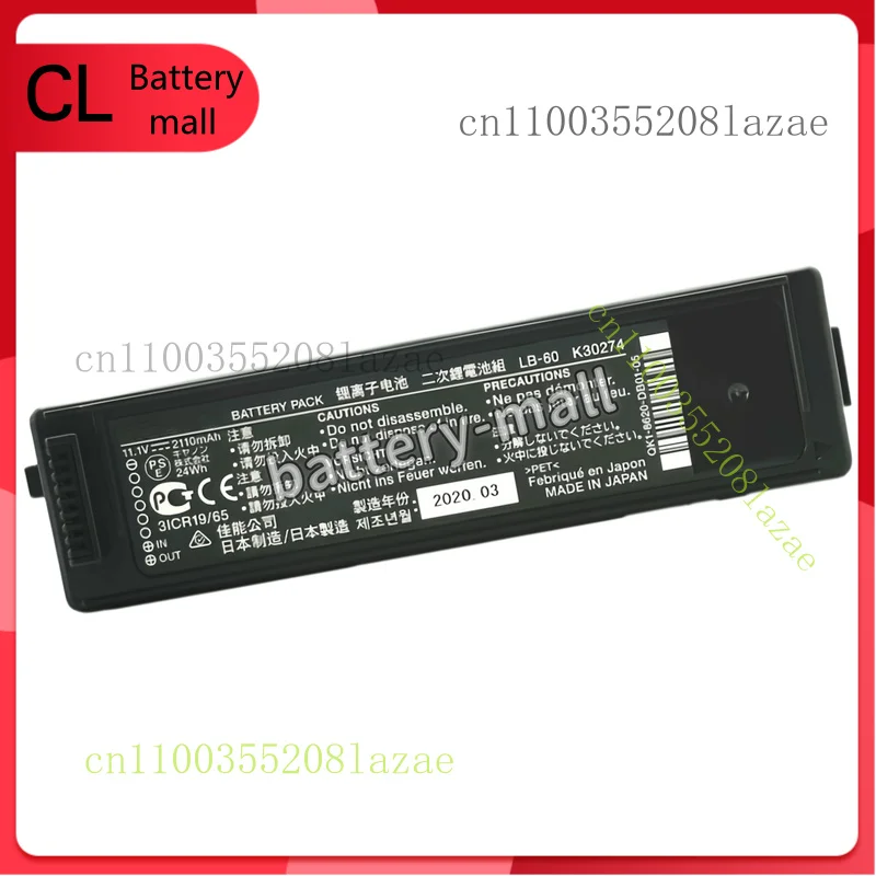 

New GenuineLB-60 K30274 Battery for Canon LK-62 PIXMA i260 i320 2446B003 Printer