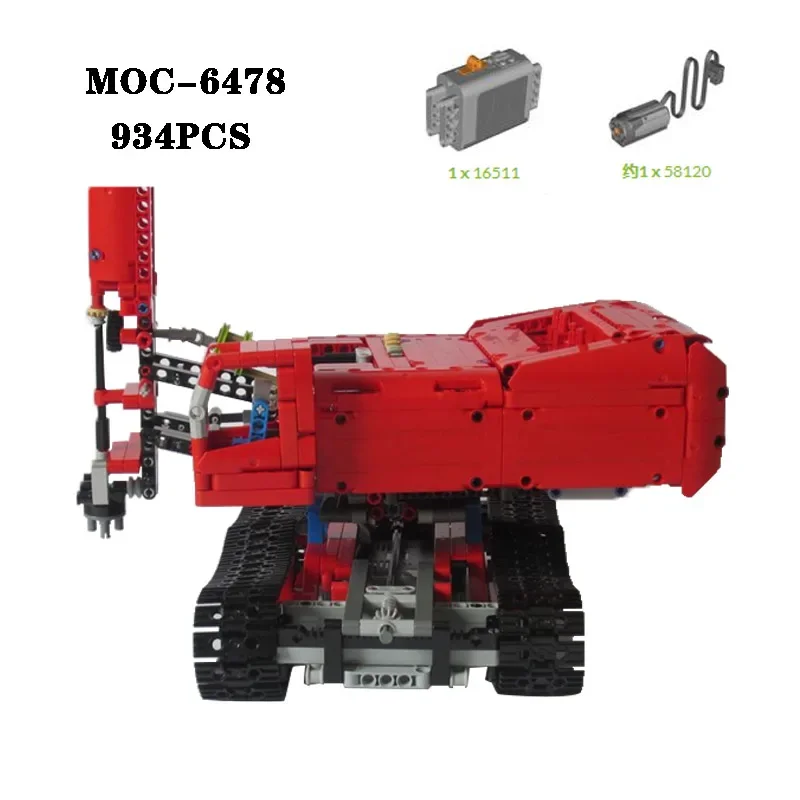 

Classic MOC-6478 Building Engineering Vehicle 934PCS High Difficulty Splicing Model Adult and Children's Toy Birthday Gift