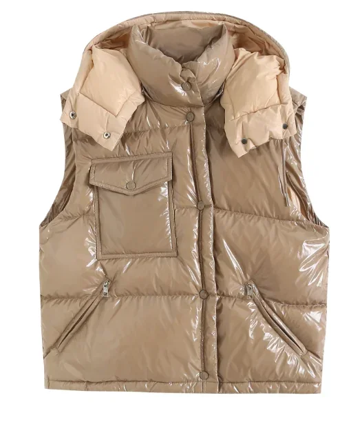 Light Weight Waistcoat Warm  Sleeveless Jacket Plus Size Winter Woman Duck Down Puffer Vest for Women