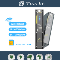 TIANJIE MF310 Mifi With Wifi Hotspot,SIM Mobile Wifi,10000mAh 4G LTE Portable Wifi Router,150Mbps High Speed for Global Journeys
