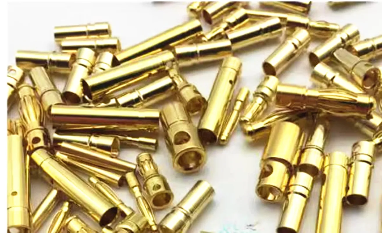 20 pairs/Lot Best quality 3.5mm Gold Bullet Banana Connector plug 3.5 mm Thick Gold Plated For ESC Battery