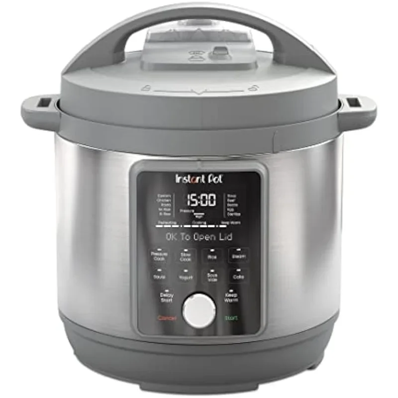 Pot Duo Plus instantané silencieux 9 en 1, autocuiseur électrique, mijoteuse, cuiseur à riz, cuiseur vapeur, sauté, yogsigned, 8 pintes