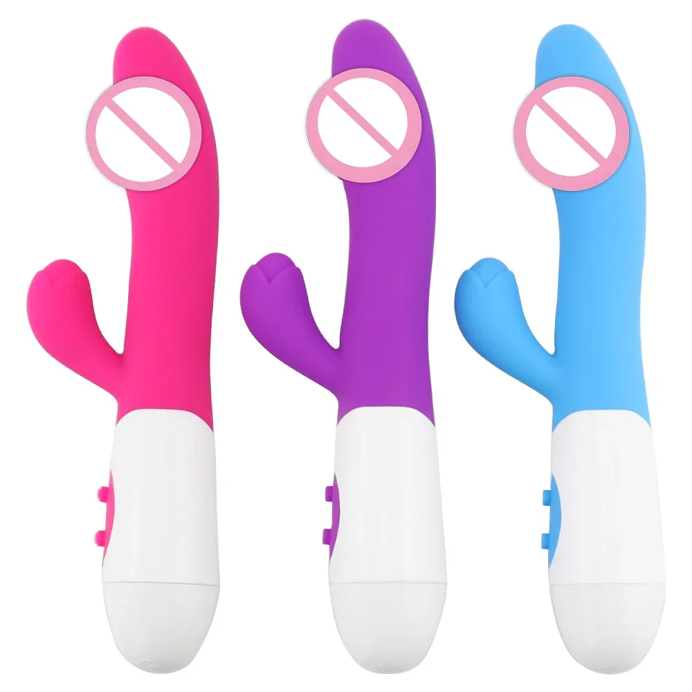 Double G-spot Vibrator for women Dildo Rabbit Vibrator Vaginal Clitoral massager Female AV Stick Orgasm Masturbator Sex Toys