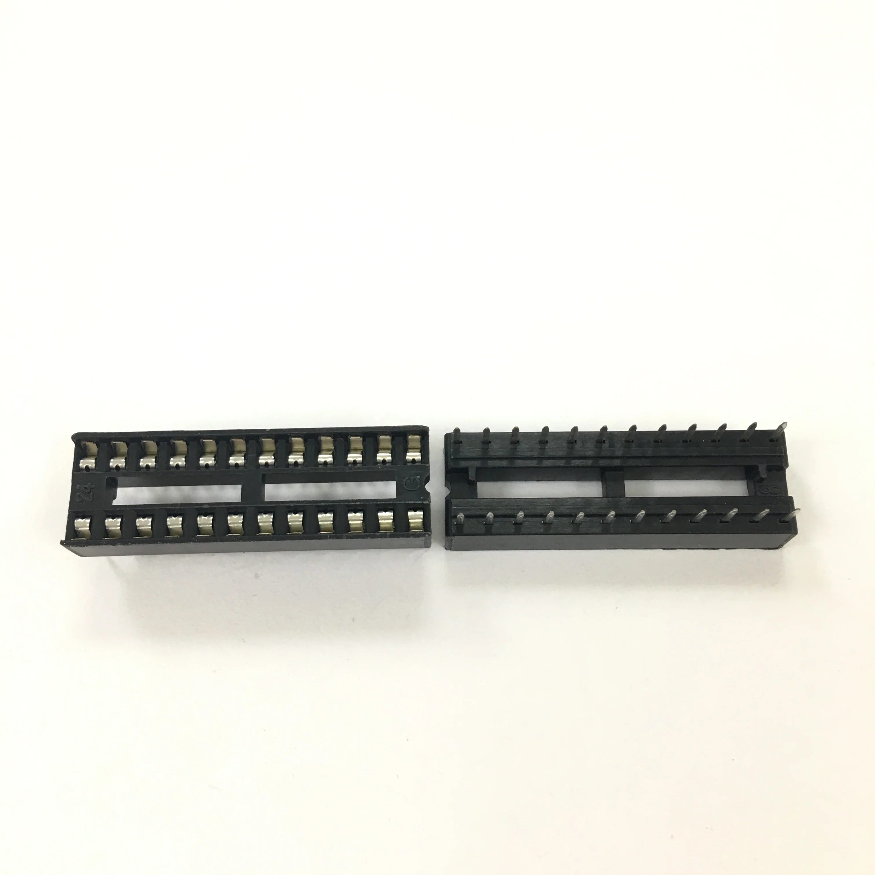 Flat Hole IC Sockets, Narrow, Dip28 Pins Connector Dip-28 New Original In Stock