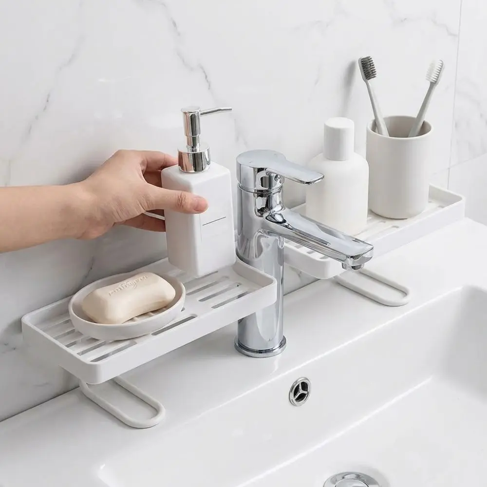Universal Bathroom Storage Rack Mesh Water Drainage Kitchen Drainage Holder Non-punching Counter Organizer Household 3