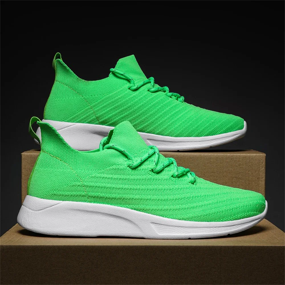 Short Barrel Knitted Classic Golf Shoes Men Casual Sports Men Sneakers Mokassin Man Resell Luxery Particular Tnis Shose