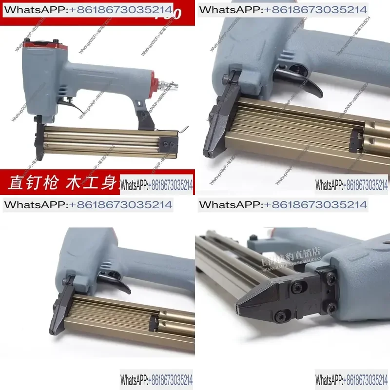 F30 Pneumatic Straight Nail Gun for Woodworking and Upholstery Straight Row Nailer Tool for Nail Board Applications