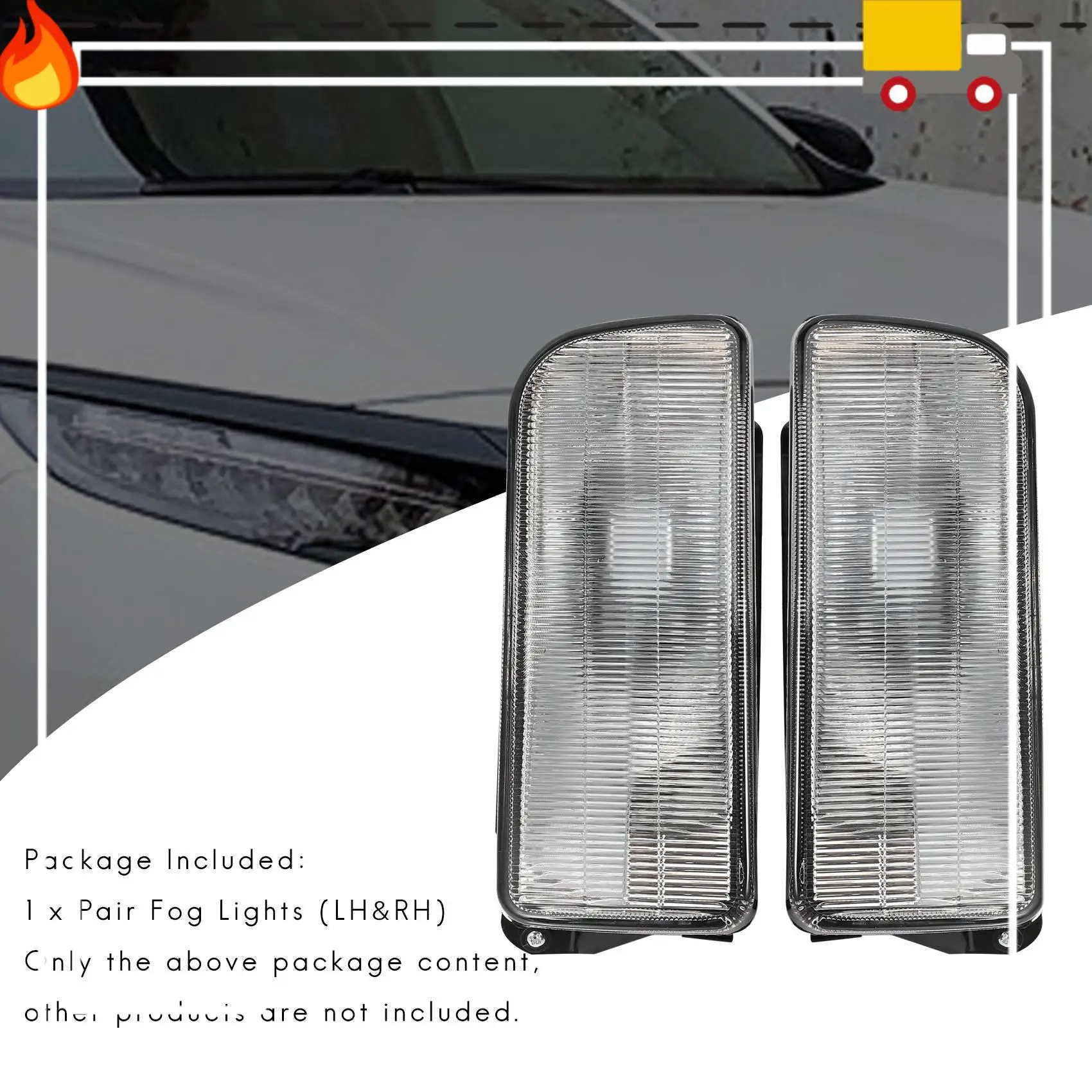

Discount-Car Front Bumper Fog Lamp Lens Lamp For Bmw E36 1992 1993 1994 1995-1998 H1 Without Bulb
