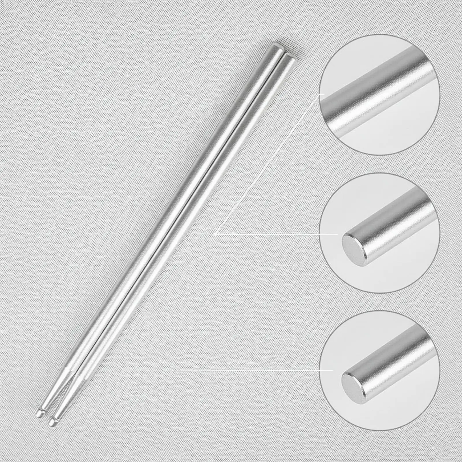 Weighted Metal Drumsticks 300g for Hand Strength and Control Aluminum Alloy Practice Sticks for Drummers Endurance and Warm Up