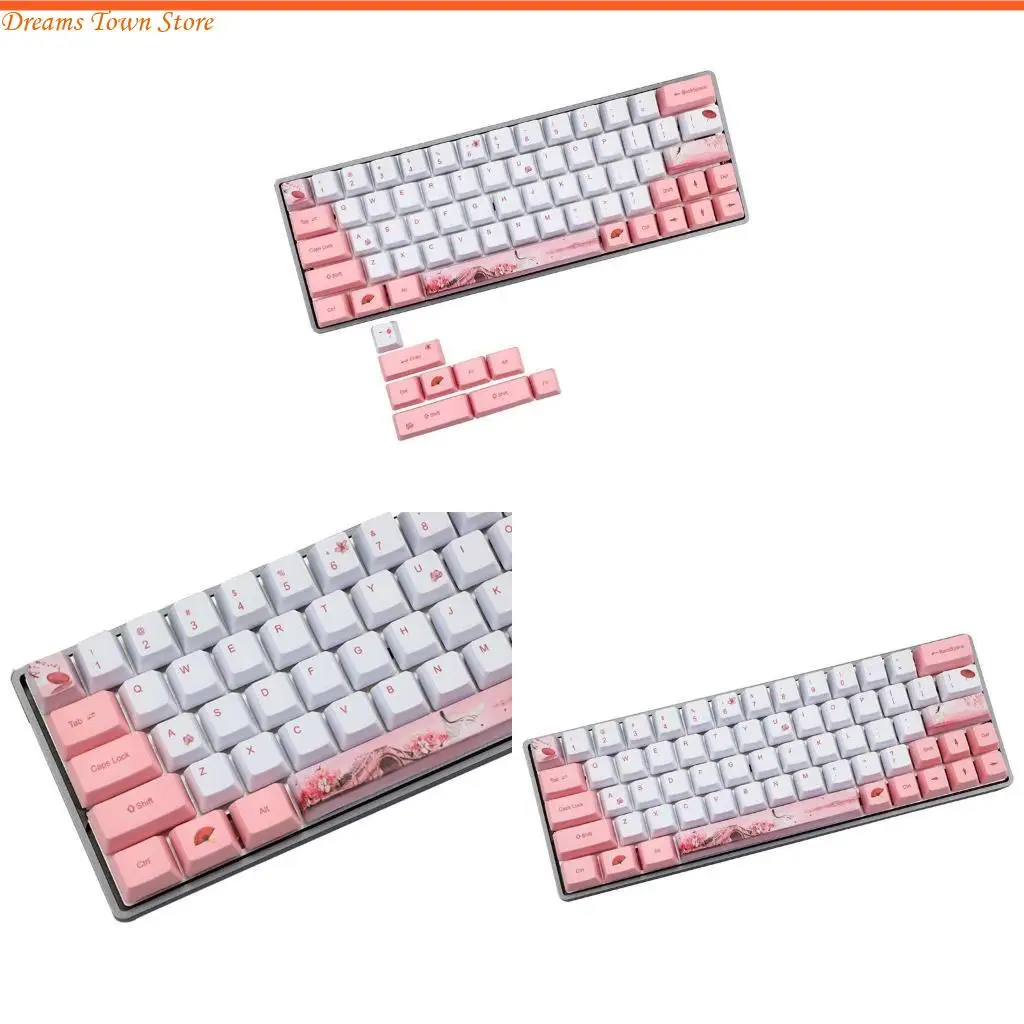 

HX6A краситель-укублимация клавиатура милые клавиши PBT PBOL Profile для GH60 GK61 GK64