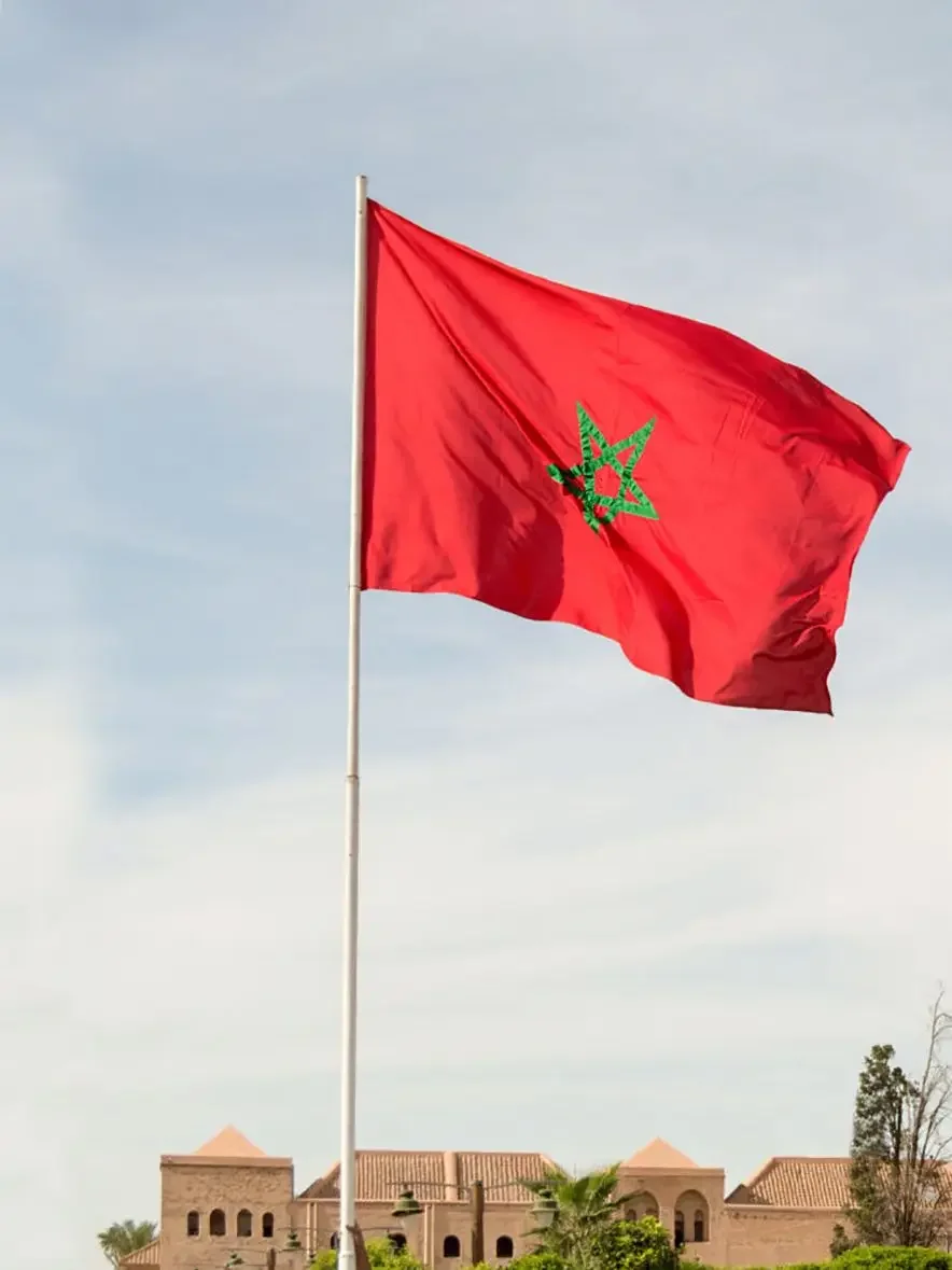 FLAGDOM  3X5Fts 90X150cm Morocco National Flag national banner