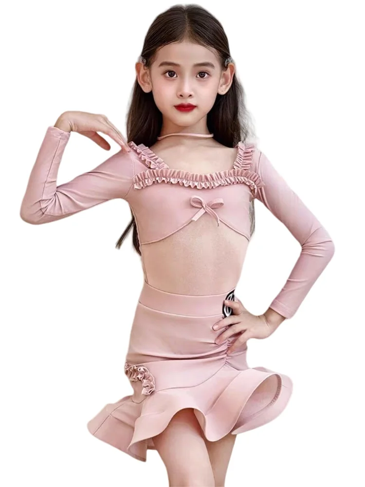 Latin Danskostuum Meisjes Ballroom Dans Jurken Standaard Rumba Samba Tango Danskleding Dansjurk Latin Oefenjurk Kind