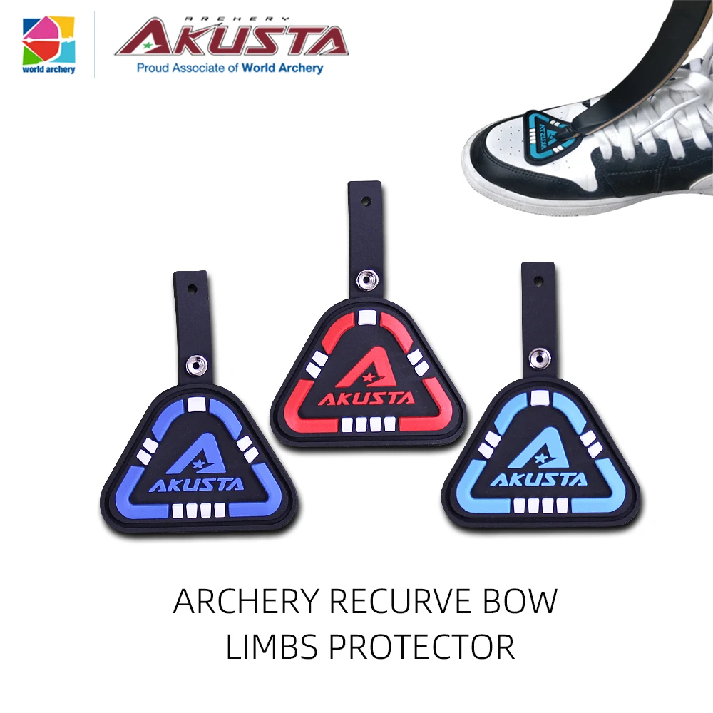 Akusta-Archery Recurve Bow Protection Pad, Rubber Pad, Shoes Limb, Essential Equipment