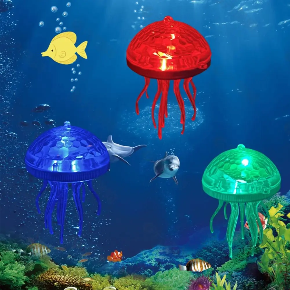 

RGB Color Solar Powered Jellyfish Light Waterproof Plastic Floating Pool Jellyfish Light Handmade Colorful