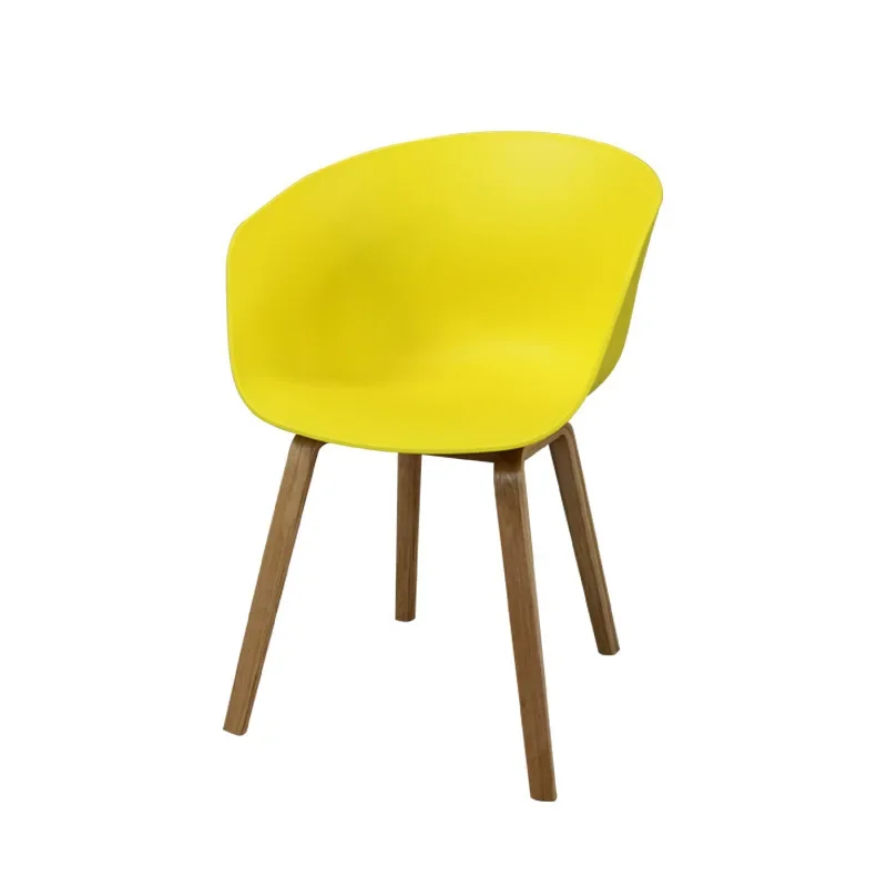 

Casual creative coffee beech PP plastic negotiation office Nordic dining Hale chair