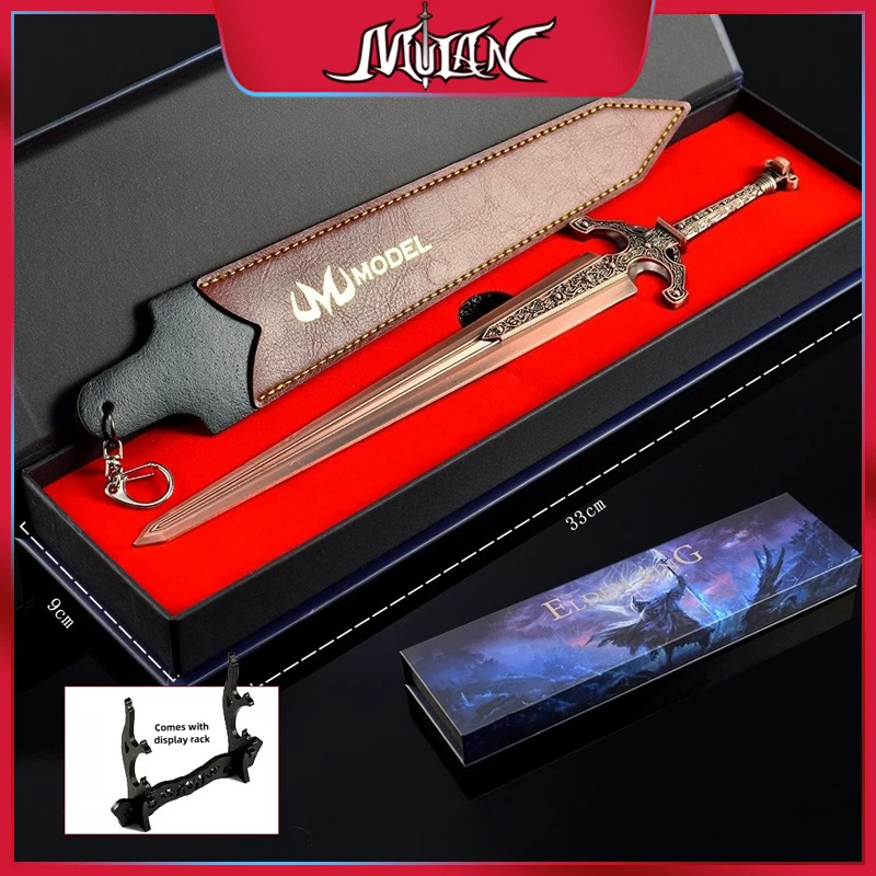 30 CM Eldenn Japanese Game Peripherals Ordovis's Greatsword Metal Craft Model Gift Box Collectible Desk Ornaments Gifts Boy Toy