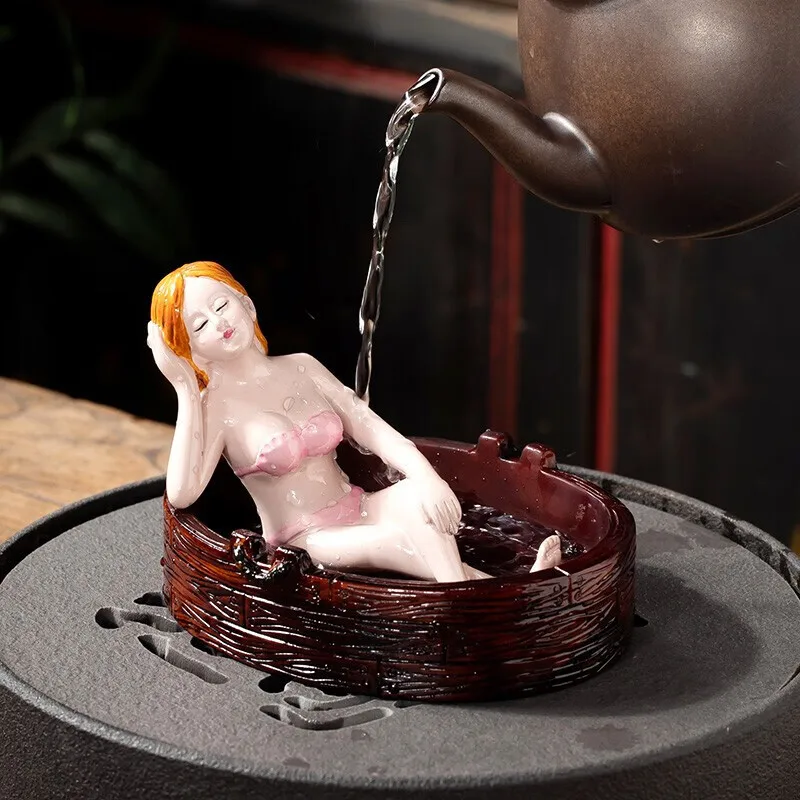 

Beauty Bath Color Changing Pet Resin Ornament, Fun Art Tea Set, Kitchen, Dining, Bar, Home, Garden, Home Decor