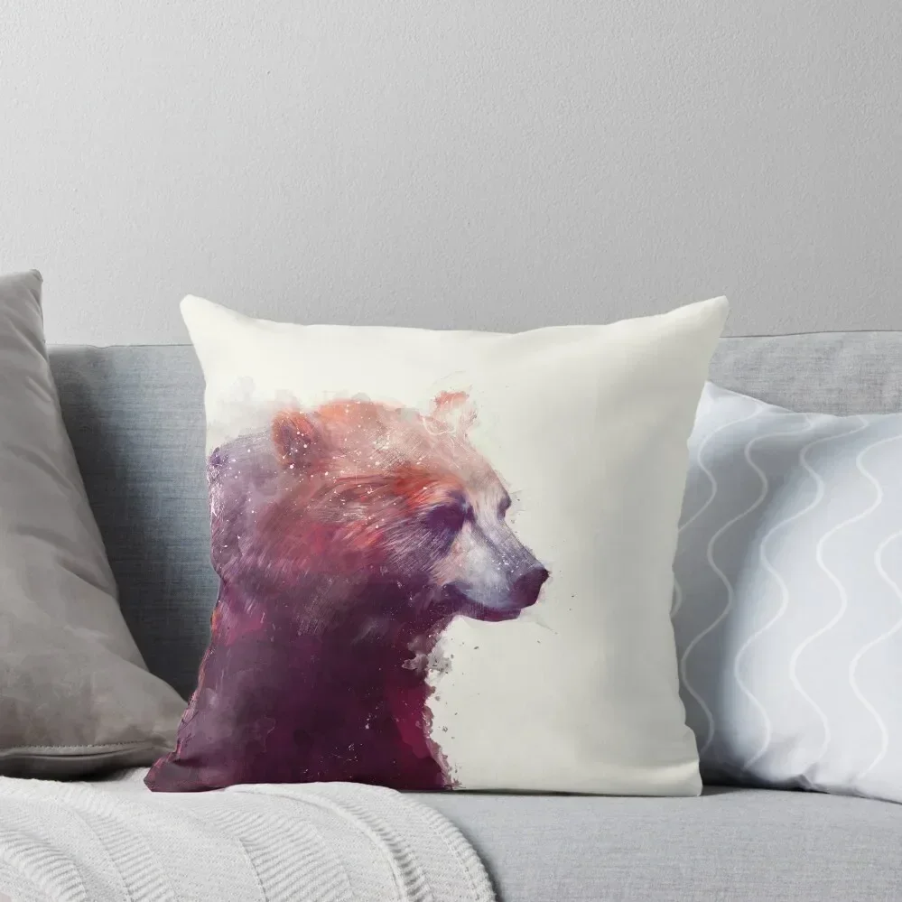 

Bear // Calm Throw Pillow Christmas Covers For Cushions Pillowcase Cushions For Sofa Bed pillowcases pillow