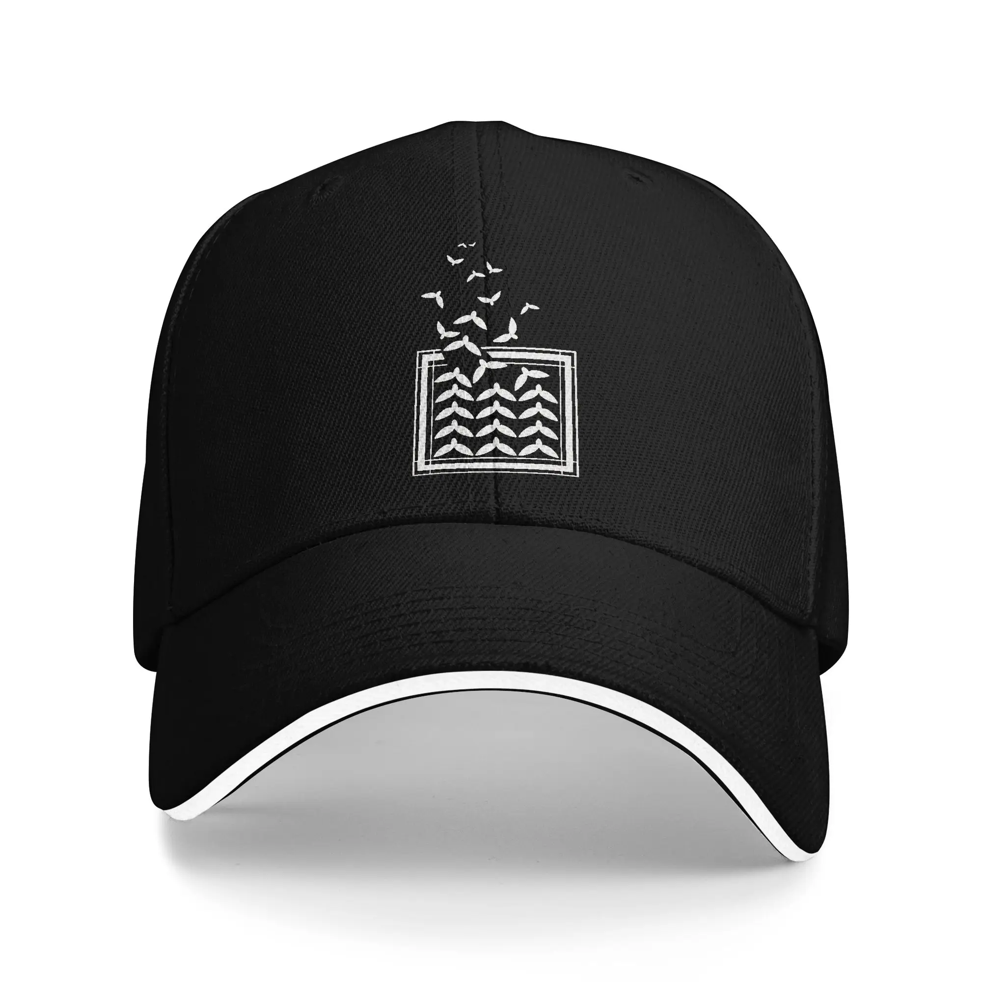 Freedom Dove of Peace Hatta Kufiya Sandwich Baseball Caps Popular Flying Birds Men Women Polyester Sun Cap Fishing Adult Hat