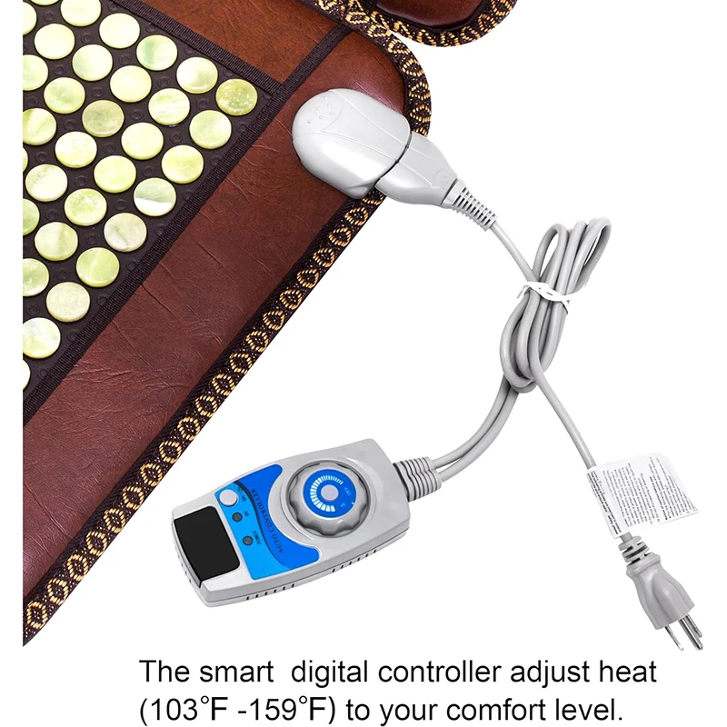 Infrared Natural Jade Heating Pad Tourmaline Stones Heating Mat Treat Restoring The Health Of Fatigued And Tensioned Muscle