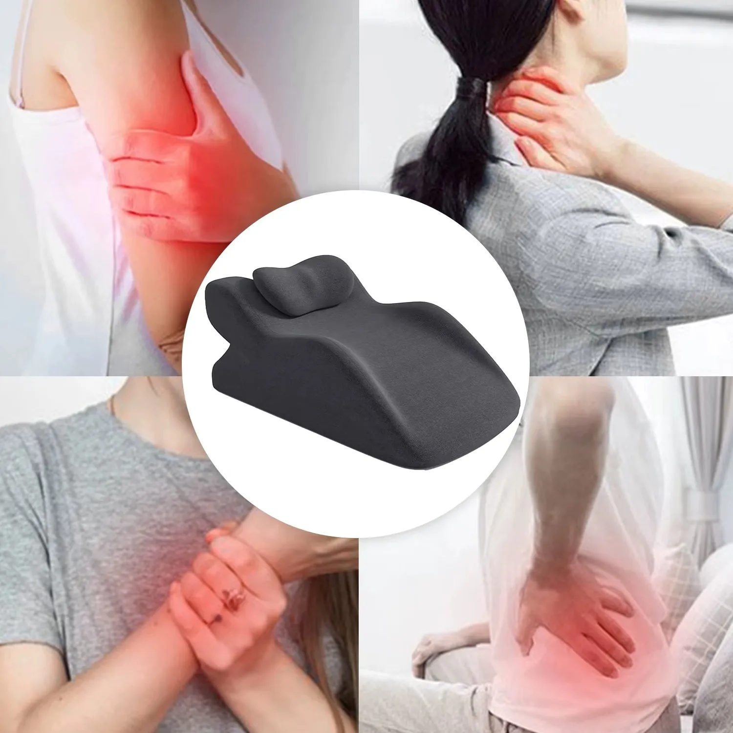 Memory-Schaum Keilkissen Ergonomisches Bauchlagekissen Bett-Schlafkissen Mehrzweck-Beinstützkissen zur Schmerzlinderung Sofaauflagen – Detail 7