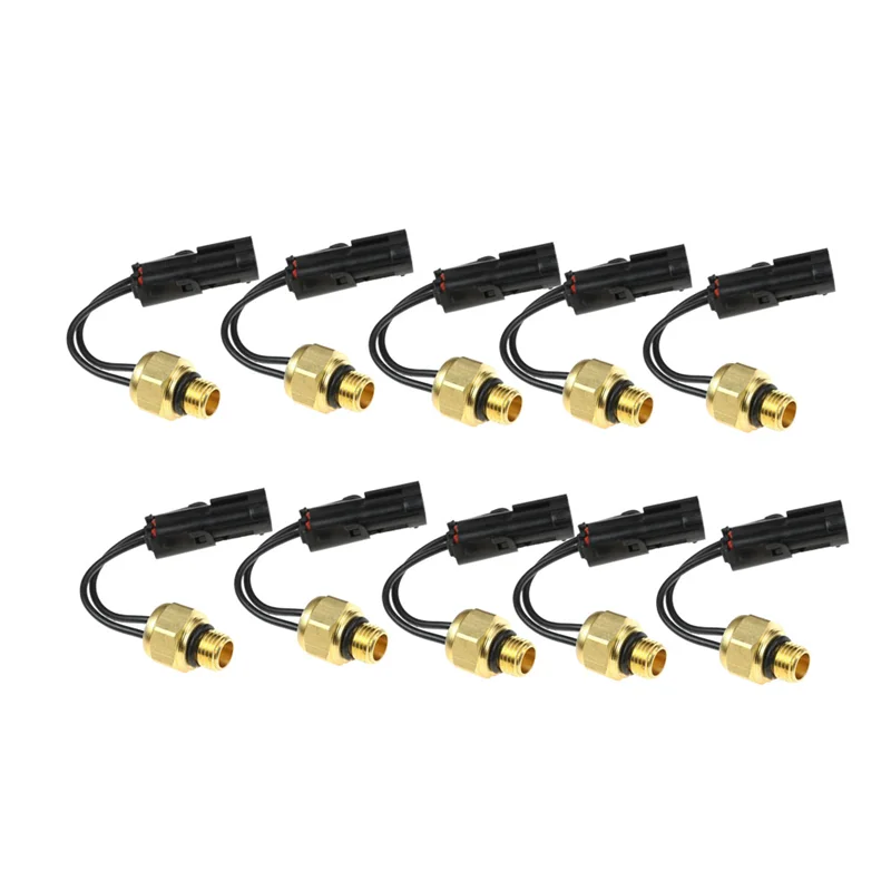 

L39A-10Pcs RE503242 Fuel Injection Pump Temperature Switch Sensor Parts For John Deere 2254 3029 39 Engines Water Temperature Se