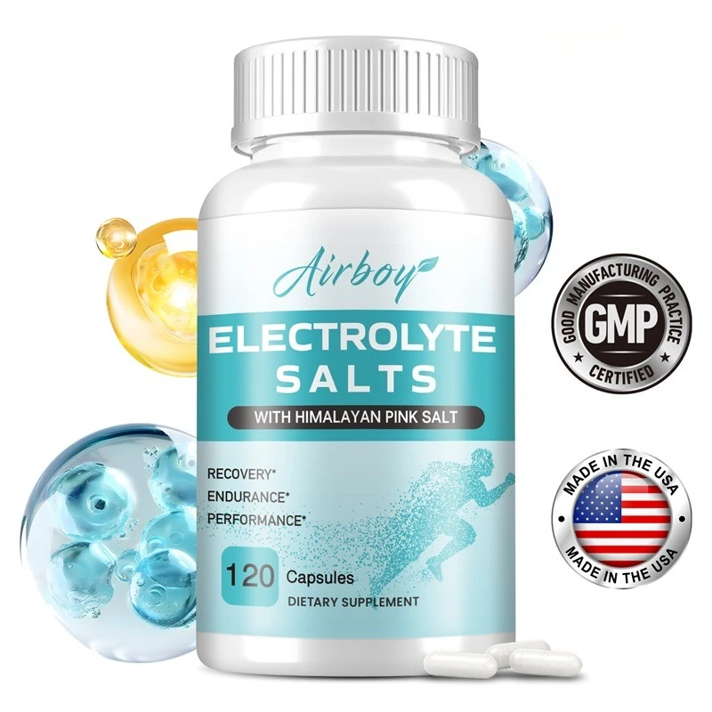 

Electrolyte Salts Capsules - Boost Endurance Muscle Recovery Mental Focus, Electrolyte Supplement for Rehydration