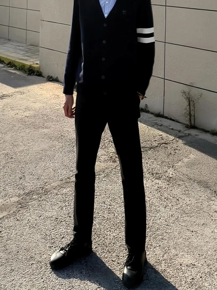 

Мужские брюки Cleanfit Bla с микро-клешем, высокой посадкой, прямого кроя, повседневные, модные, городские, для зимы и весны