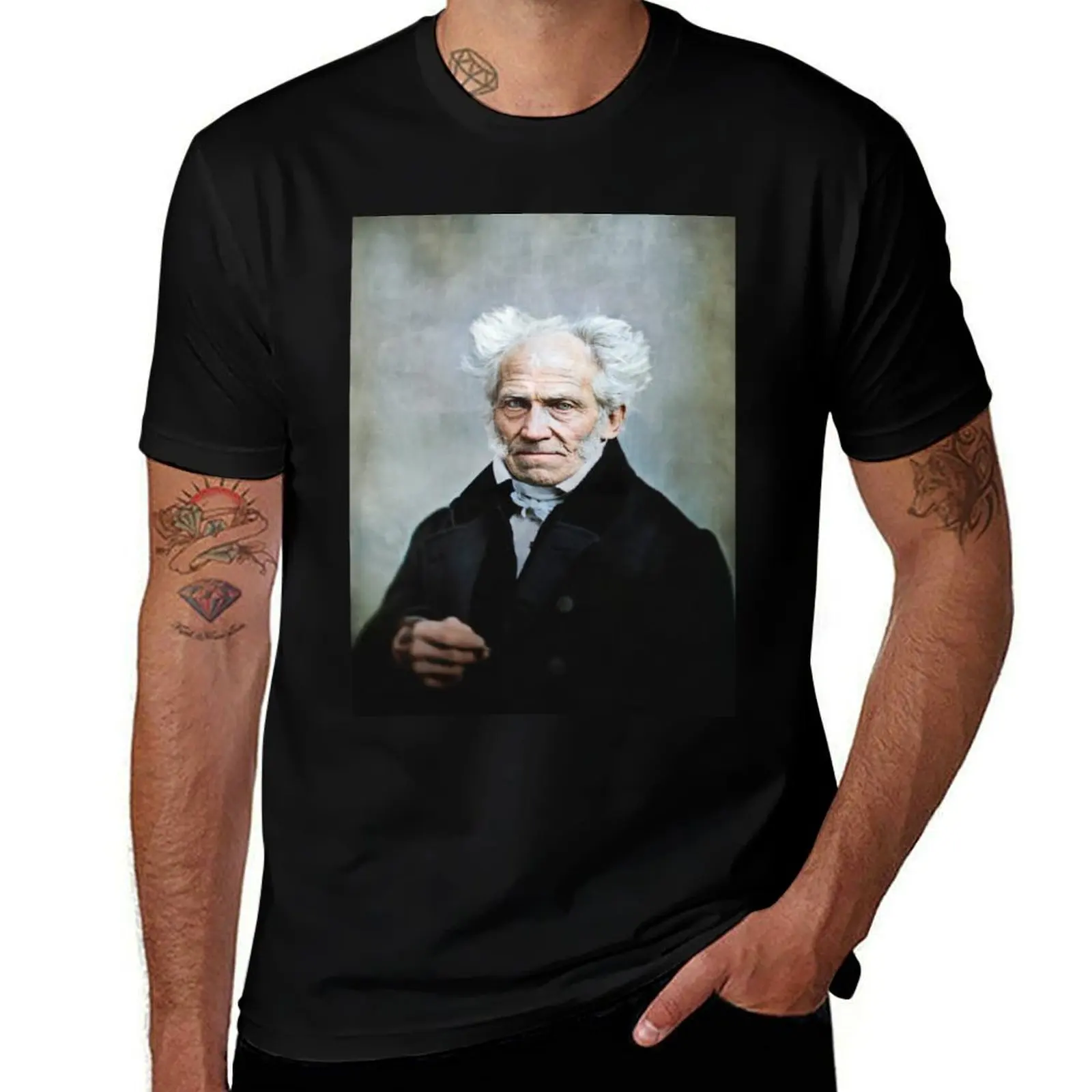 Arthur Schopenhauer, 1859. T-Shirt Outdoor Sports Short Sleeve Top