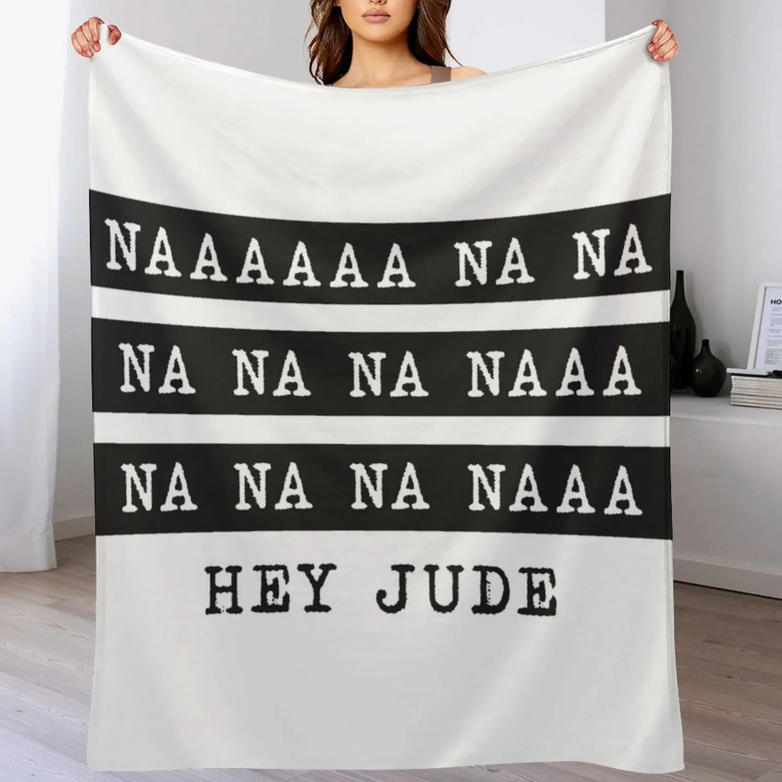Hey Jude Throw Blanket Warm Accent Blanket for Living Room Decoration
