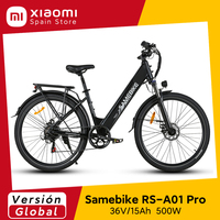 Samebike RS-A01 Pro Electric Bicycle for Adults Mountain Bike 500W 36V 15Ah Lithium Battery City E-bike