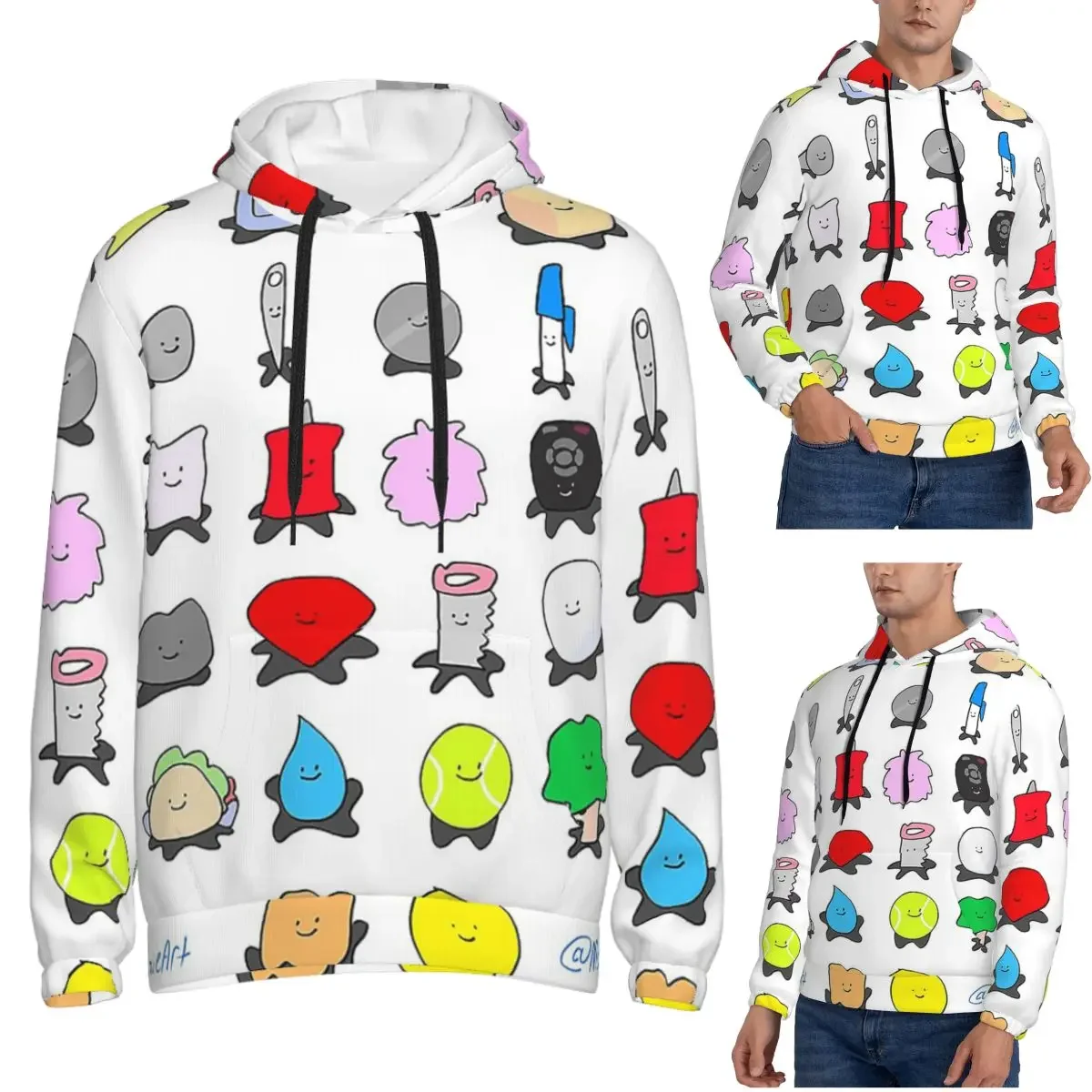 Bfdi All Contestants Pack Part Hoodie Hip Hop Pullover Autumn Winter Men Women Sweatshirts Long Sleeve Tops