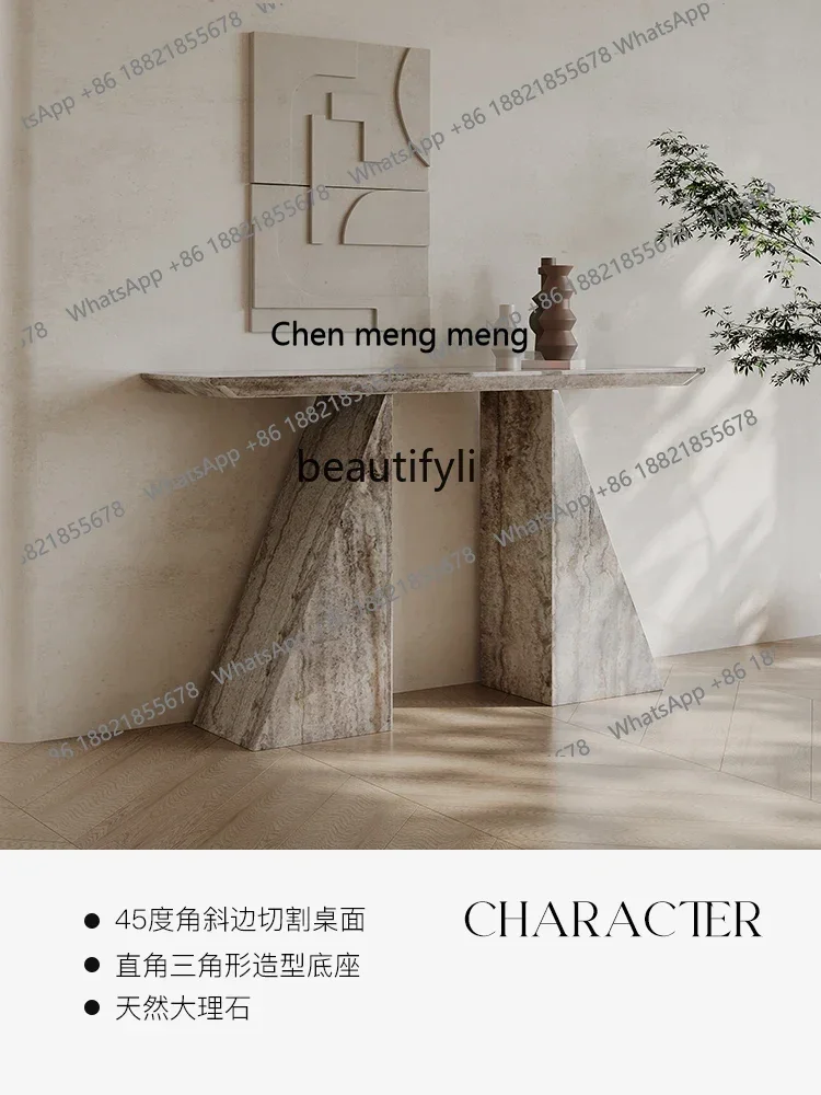 

D178 Imported high-end atmospheric luxury stone Italian style strip entry entrance platform light luxury modern, natural marble