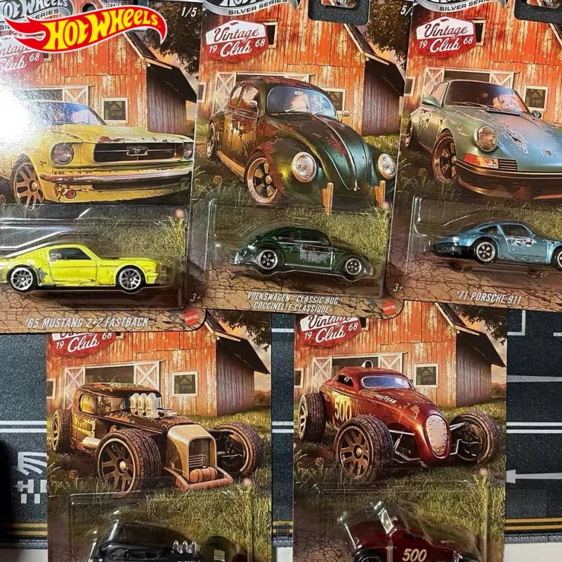 

Original Hot Wheels 1968 Vintage Club 1:64 Mustang Porsche 911 VW Vehicle Model Collectible Hobby Gift For Fans Classic Car Gift