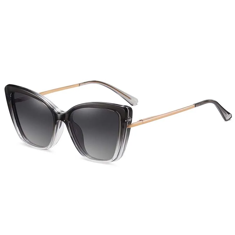 54556 TR90 Cat Eye Magnetische Polarisierte Anti-Blaulicht Brillengestell Männer Frauen Quadratische Große Rahmenbrille UV400
