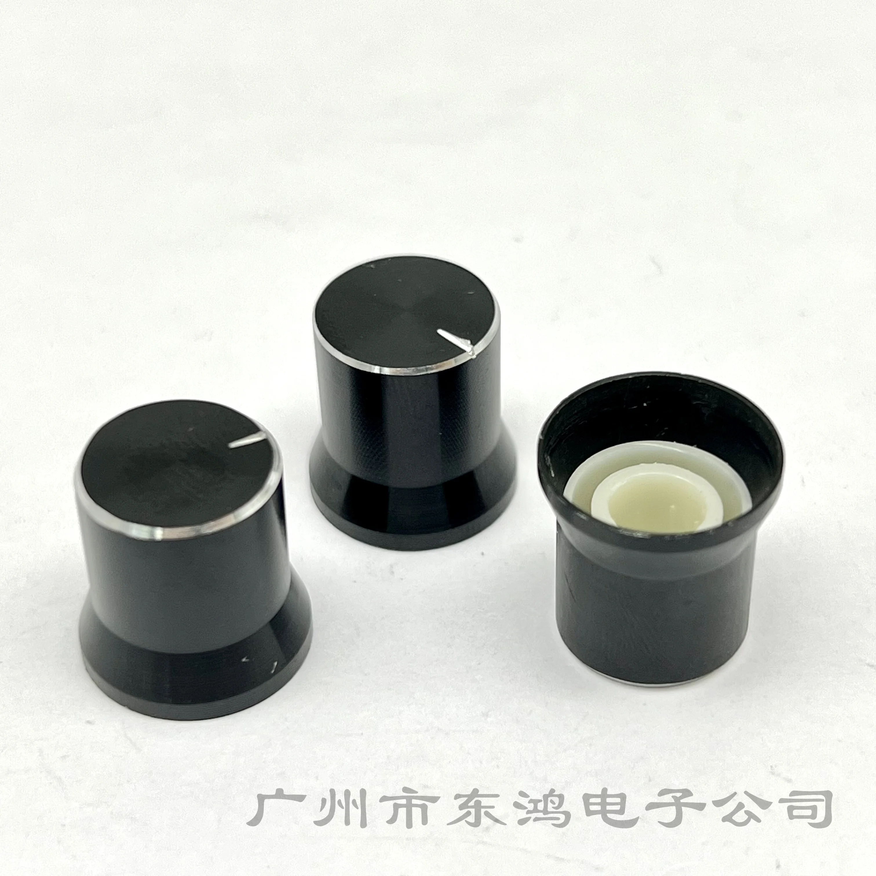 1  pcs 15*15MM straw hat type metal knob potentiometer knob cap aluminum alloy knob cap 6MM plum blossom handle knob