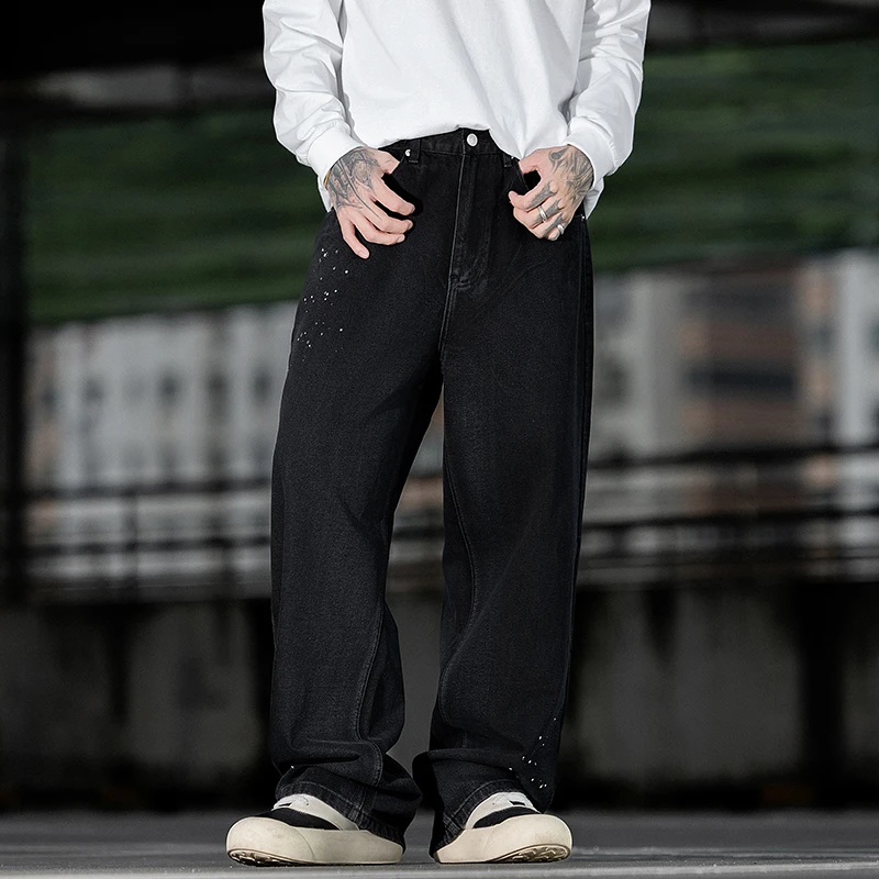 

Мужские джинсы Xintang из Гуанчжоу, низкая посадка, вельветовые, без стрейча, легкие, люксовый бренд, осень-зима, Гонконг