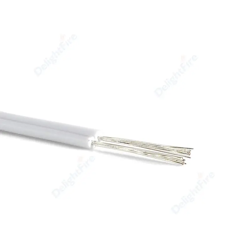 2-poliges 5V 12V Elektrokabel 26 24 22 20 18 AWG Weiß Grau Verzinntes Kupfer Isoliertes PVC-Verlängerungskabel für Auto-Lautsprecher LED-Streifen – Detail 5