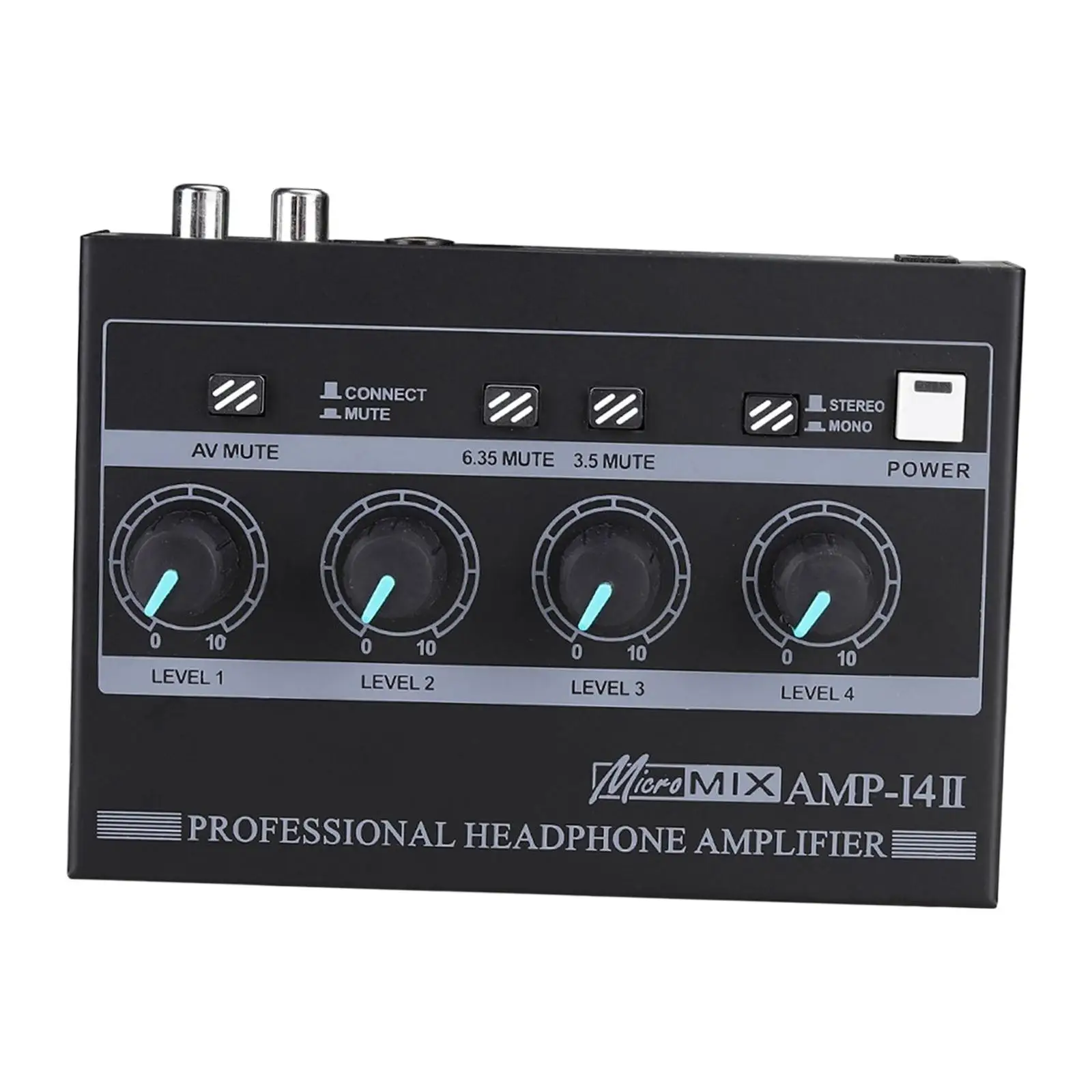 Headphone Amplifier Portable High Performance 8 Output Wide Compatibility Low Noise 8 Channel Headphone Amp for Power amplifier