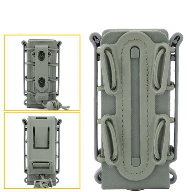 Tactical 9MM 5.56mm 7.62mm Fast Mag Pouch Airsoft Magazine Pouch Holster Molle Belt Fast Attach Carrier Holster 9mm Pouch