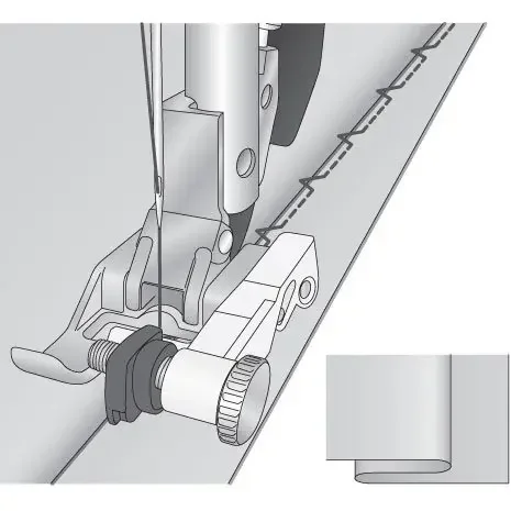 Snap on Adjustable Blindhem Foot for pfaff (#3)with IDT creative,expression,quilt expression #98-694890-00 820256096 820550096