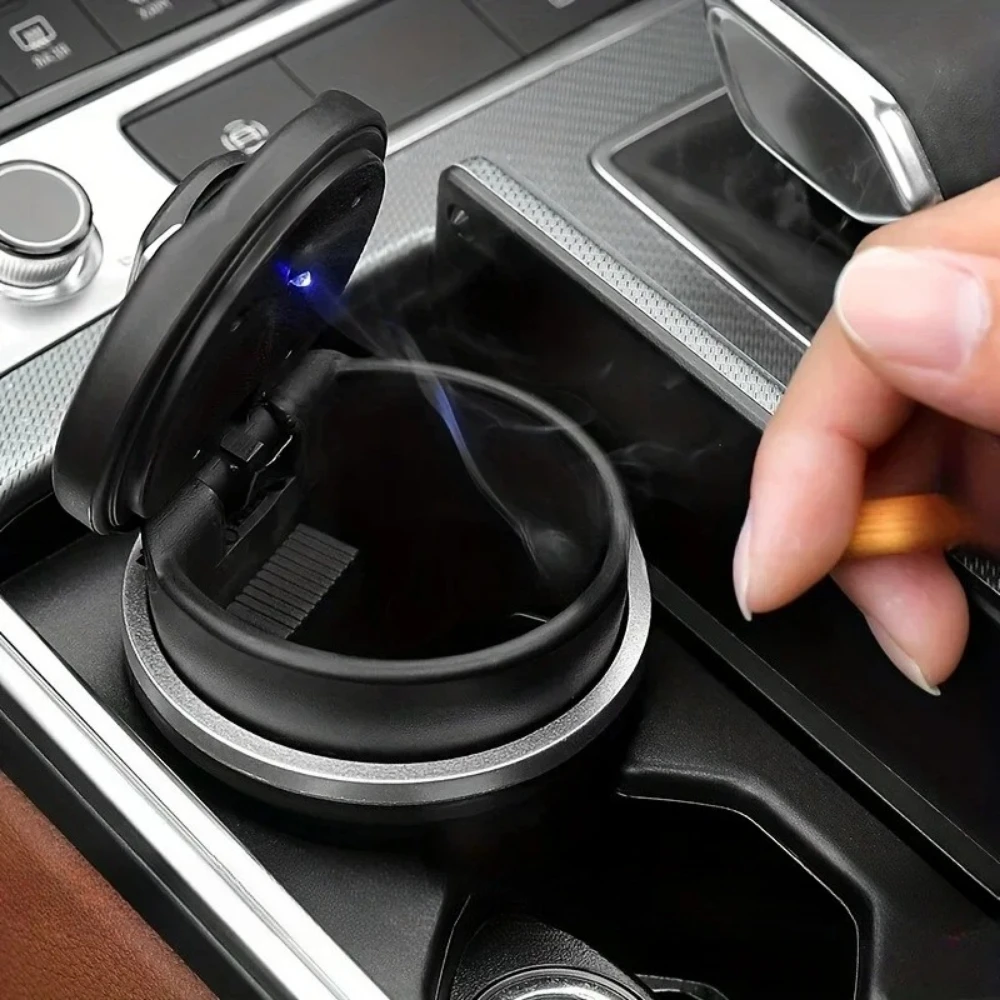 

Portable Car Cigarette Ashtray Cup - LED Light Detachable for BMW & Vehicles