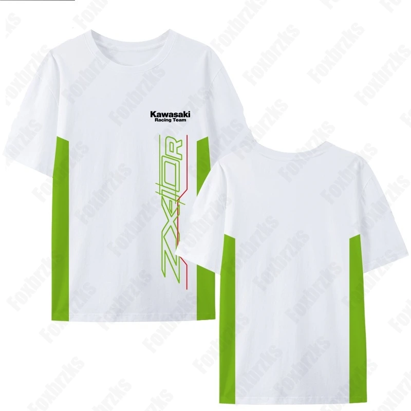 2024 Men T Shirt Casual Kawasaki Racing Team Demon Claw T-shirt Graphic Oversized Sports Tops Breathable Streetwear S-5XL