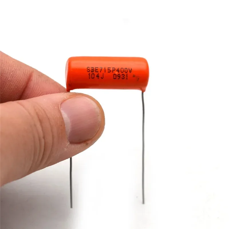 10Pcs Orange Tone Cap (Capacitor) SBE 715P 104J 0.1UF 400V for Electric Guitar