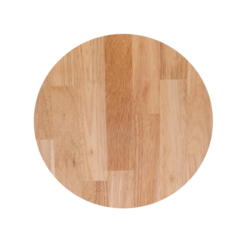 Stackable Backless Stool Set of 4 White Steel Base Natural Wood Seat Indoor Bar Kitchen Game Room Comfortable Footrest